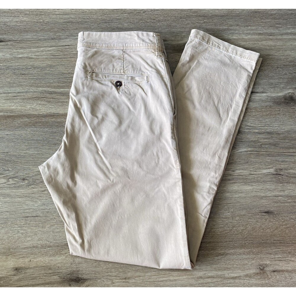 American Eagle Men's Chino Pants Slim Straight Next Level Flex Khaki Size 32x34